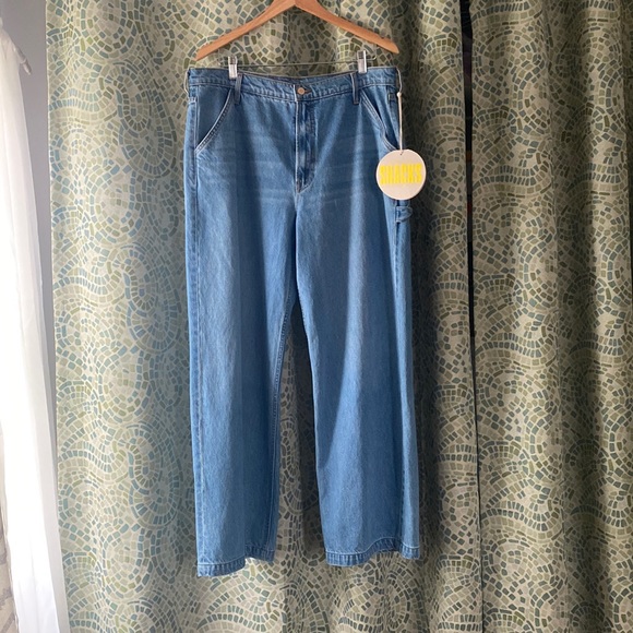 Mother The Fun Dip Utility Puddle Jeans 33 - Picture 6 of 14